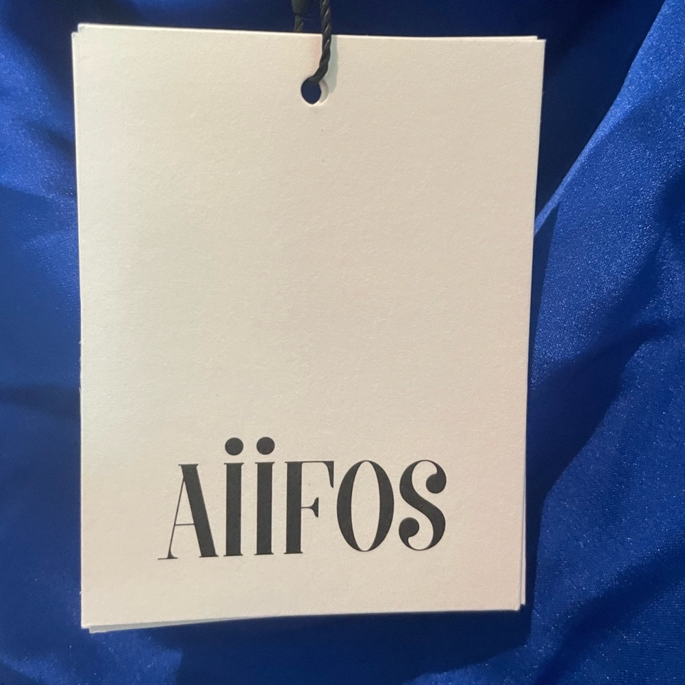 AIIFOS Blue Marita Mini Dress, NWT (L) - Picture 6 of 7